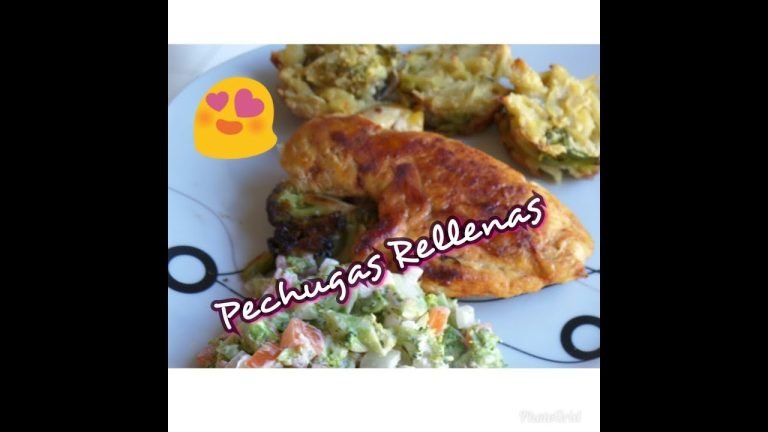 Receta de Pechugas rellenas de brócoli y queso al horno