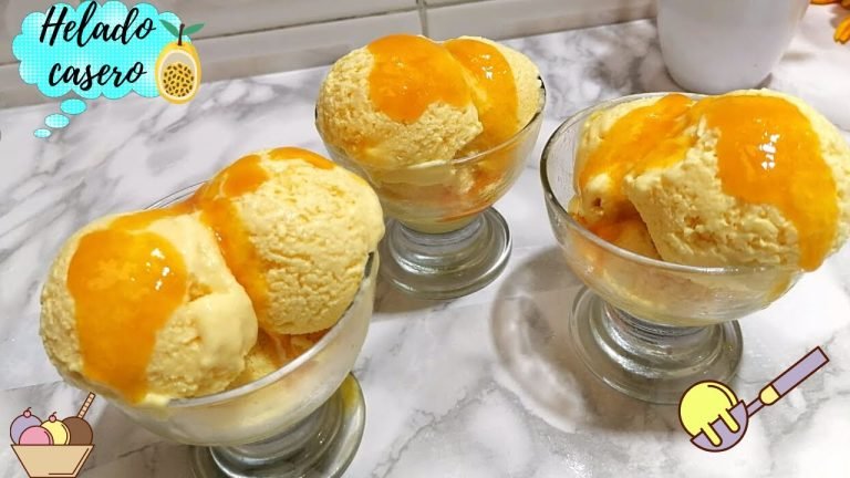 Receta de Delicioso helado de maracuyá