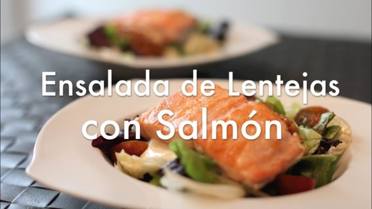 Receta de Ensalada de lentejas con salmón