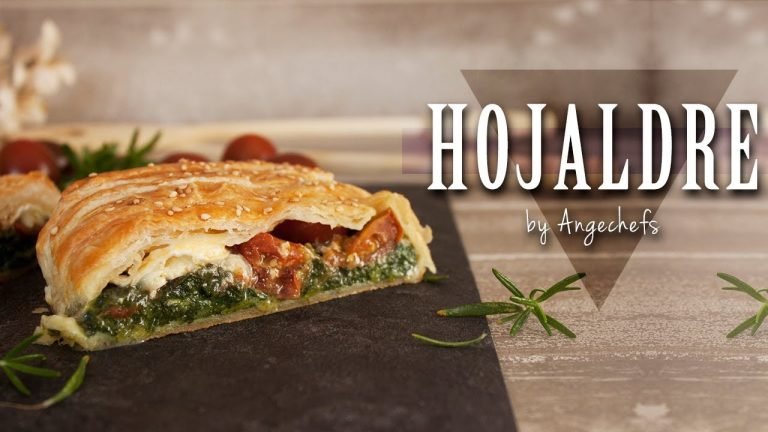 Receta de Hojaldre de espinacas jamón y queso