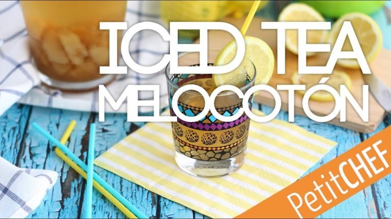 Té helado de melocotón