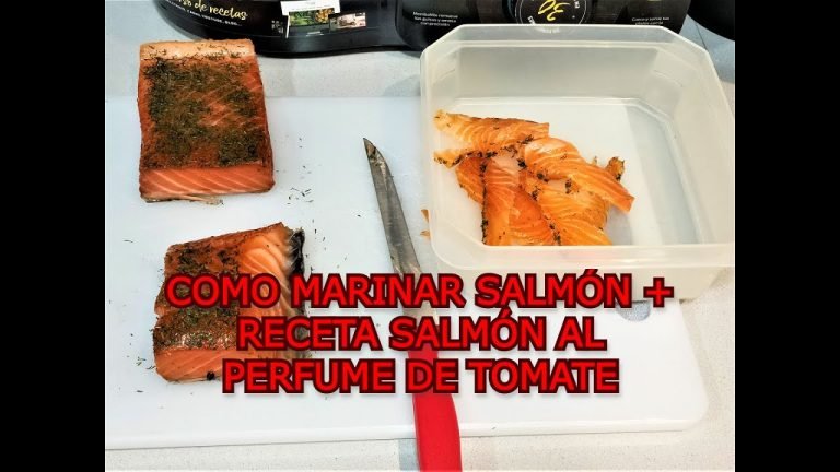 Receta de Salmon ahumado al perfume del tomate