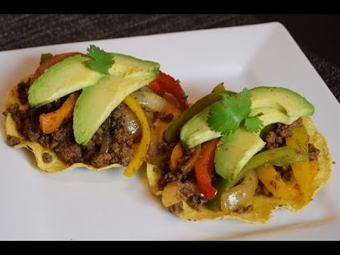 Receta de Fajitas de pollo y carne picada