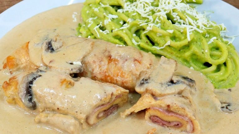 Receta de Rollitos de Pollo a La Crema