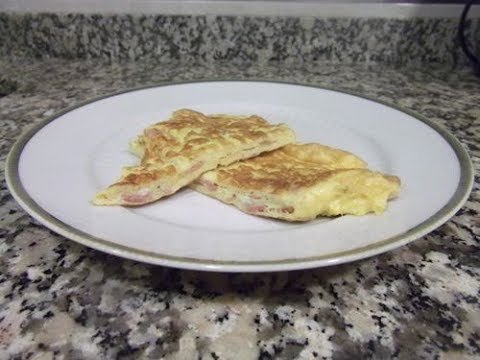 Receta de Tortilla de bacon y queso