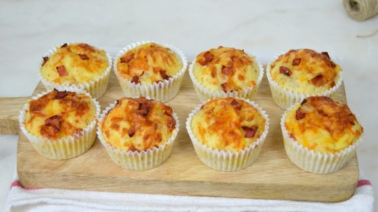 Receta de Muffins salados