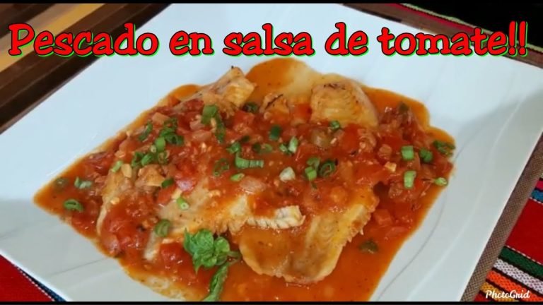 Receta de Tilapia con tomate y cebolla