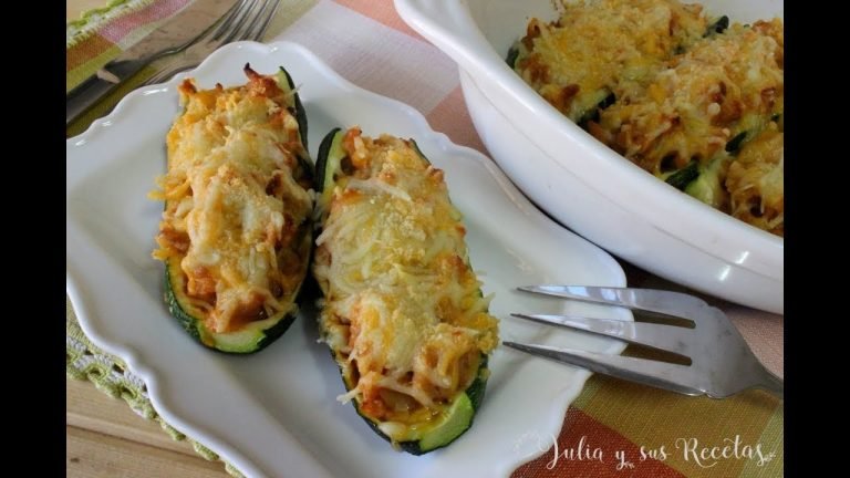 Receta de Calabacín relleno de carne molida