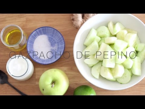 Receta de Gazpacho de pepino y manzana