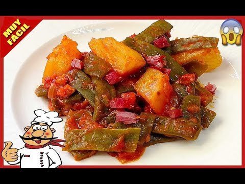 Receta de Judías verdes con patatas y tomate