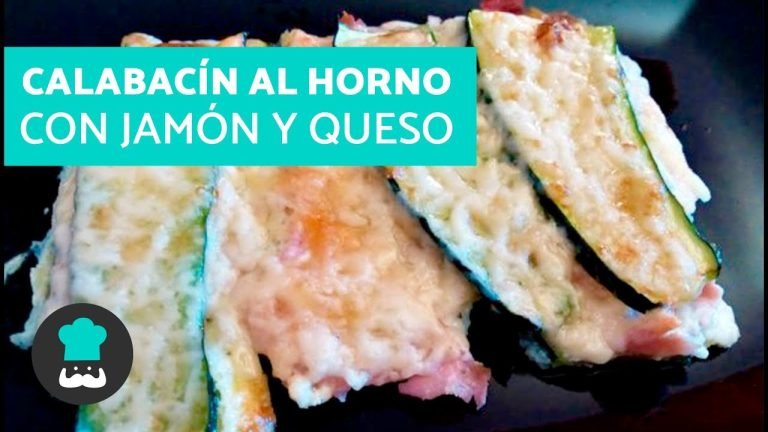 Receta de Calabacín al horno con jamón y queso