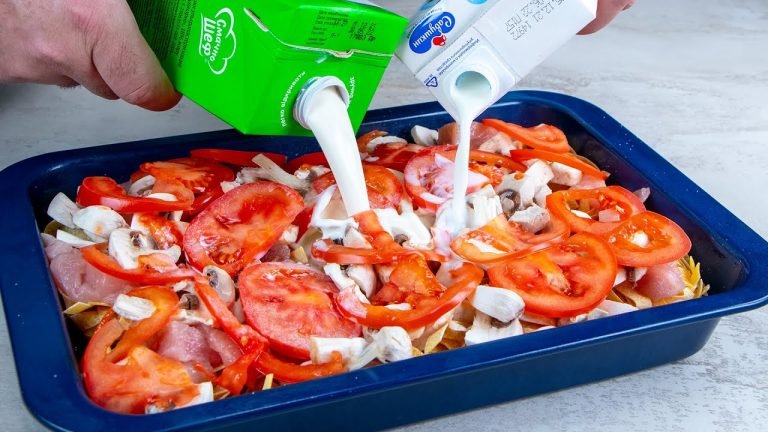 Receta de Pasta con pollo y verduras al horno
