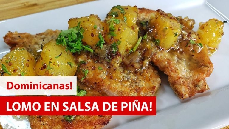 Receta de Lomo de cerdo en salsa de piña