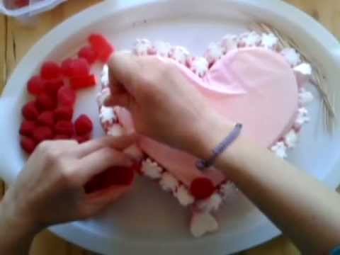 Receta de Tarta de chuches corazón