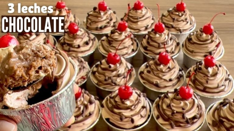 ▷ Receta de Cupcakes de tres leches de chocolate | Actualizado mayo 2023