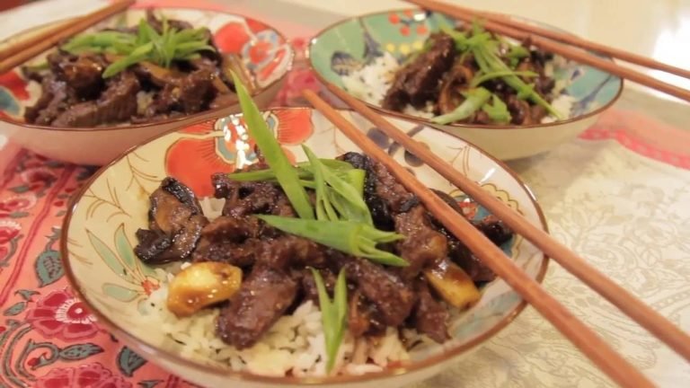 Receta de Salteado de carne con champiñones