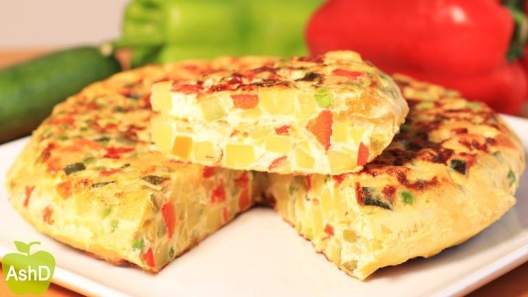 Receta de Tortilla de verduras sin patatas