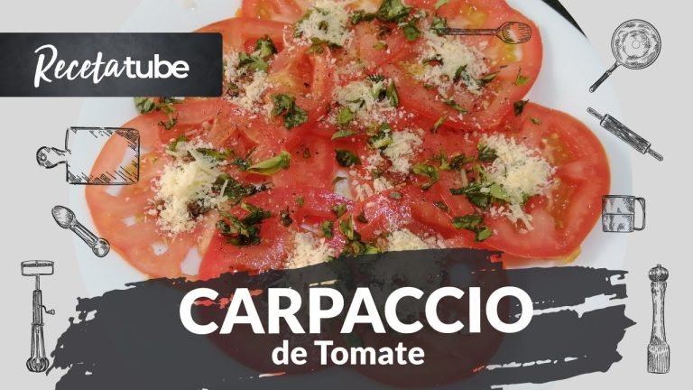 Receta de Carpaccio de tomate con anchoas