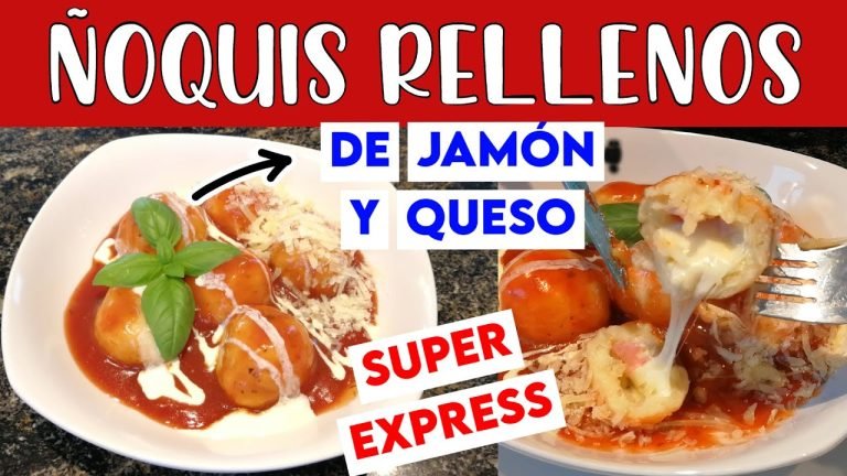 Receta de Ñoquis rellenos con jamón y queso