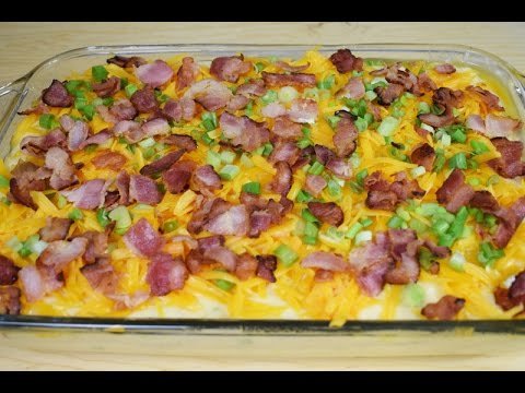 Receta de Puré de papas con bacon gratinado