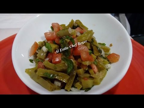 Receta de Nopales a la mexicana