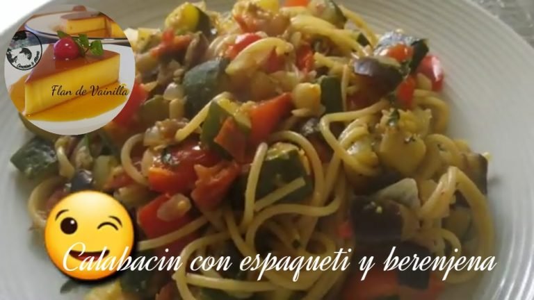 Receta de Macarrones con berenjena y calabacín