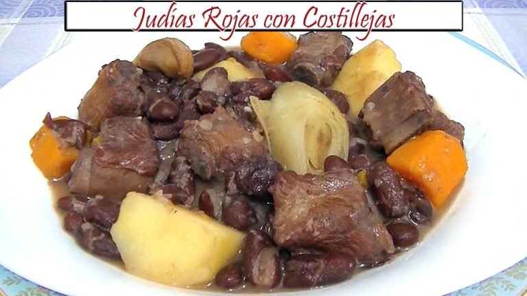 Receta de Alubias negras con costilla de cerdo