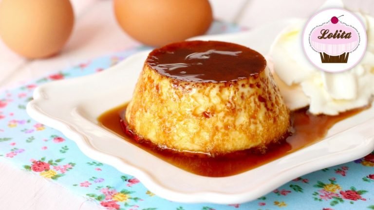 Receta de Flan casero de huevo al baño María