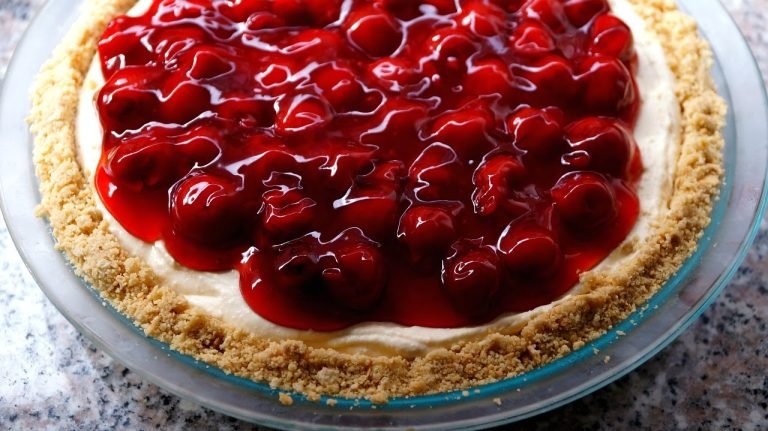 Receta de Cheesecake de cereza sin hornear