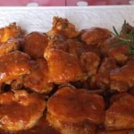 Receta de Alitas de pollo con salsa barbacoa y miel