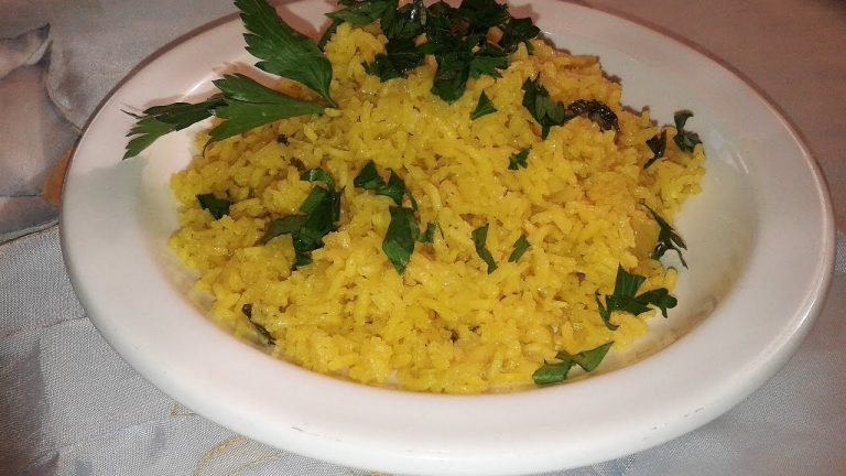 Receta de Arroz al curry con cebolla