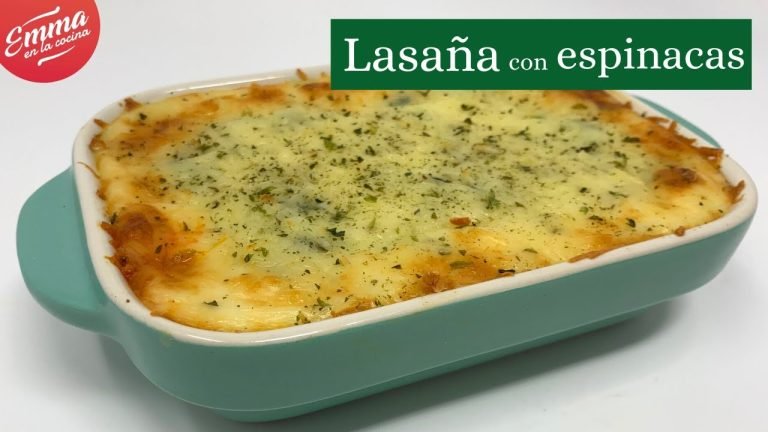 Receta de Lasaña de espinacas y queso