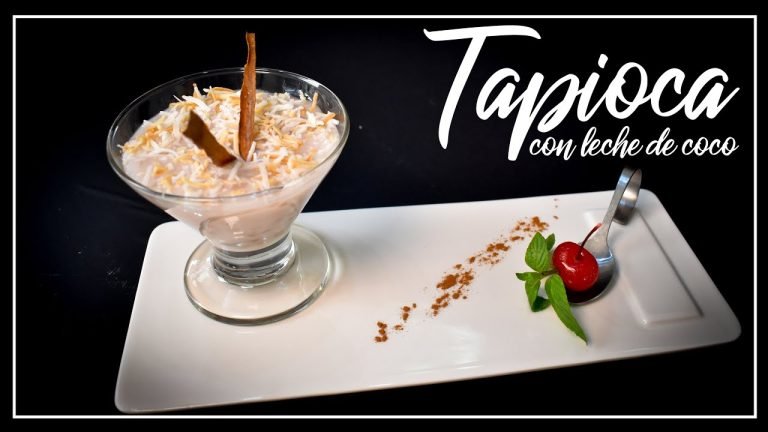 Receta de Tapioca con leche de coco