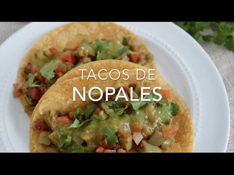 Receta de Tacos de nopales a la mexicana