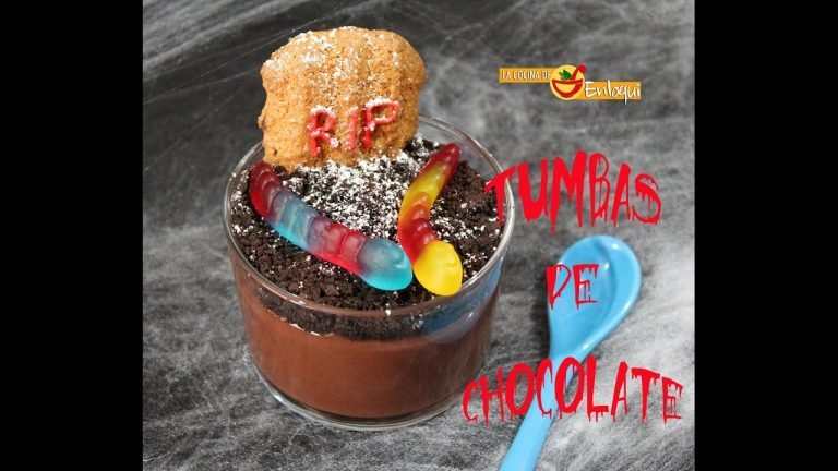 Receta de Natillas de chocolate para Halloween