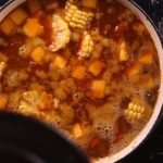 Receta de Potaje de acelga patatas jud&iacute;as blancas y arroz