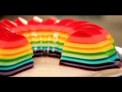 Receta de Gelatina arcoiris