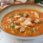 Receta de Sopa rosada de pescado