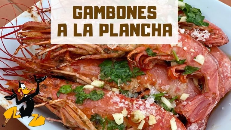 Receta de Gambones a la plancha