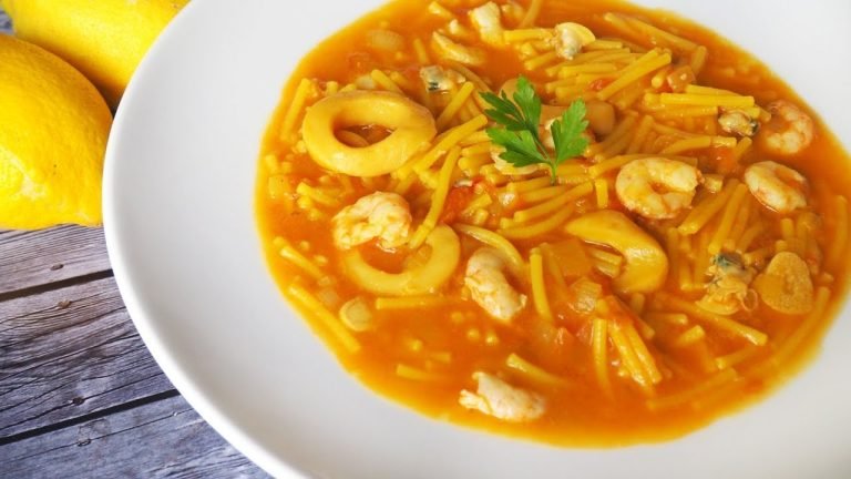 Receta de Fideos a la marinera