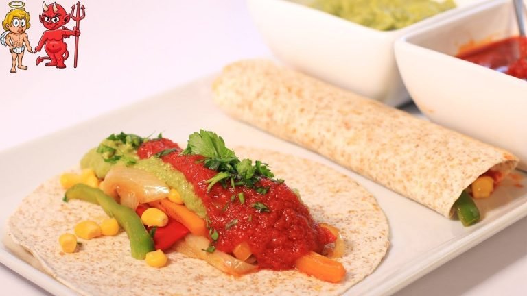 Receta de Fajitas vegetarianas con queso