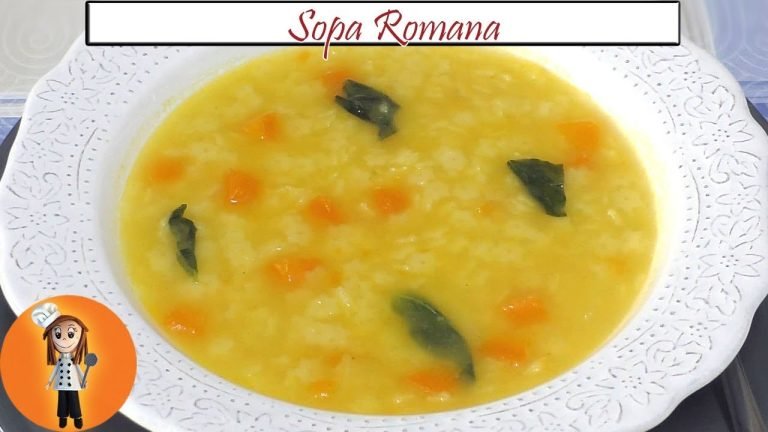 Receta de Sopa romana con pasta y verduras