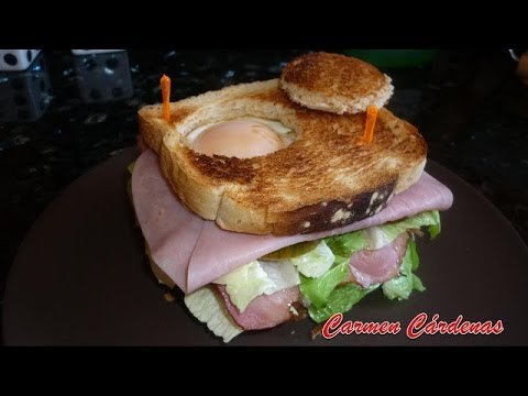 Receta de Sándwich americano con huevo