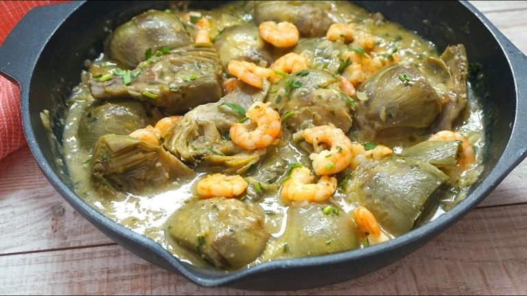 Receta de Alcachofas en salsa verde