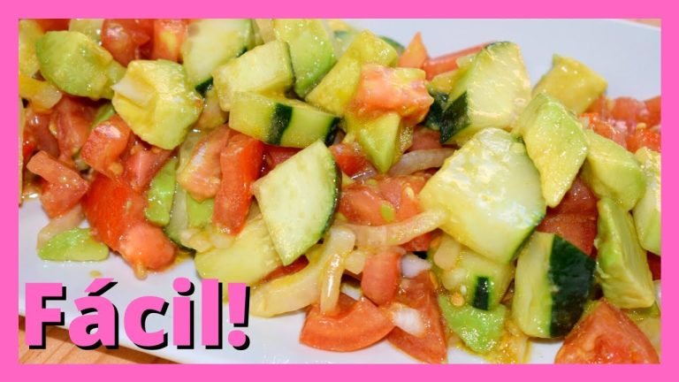 Receta de Ensalada de pepino y aguacate