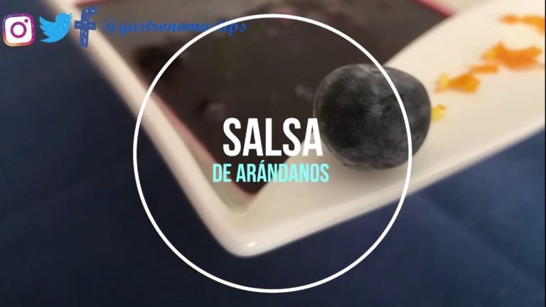 Receta de Salsa de arándanos para carnes