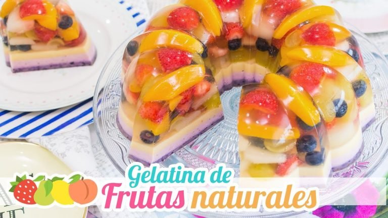Batido de gelatina y frutas especial