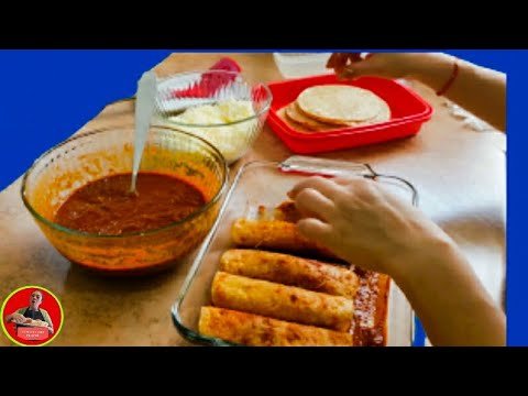 Receta de Enchiladas rojas de queso al horno