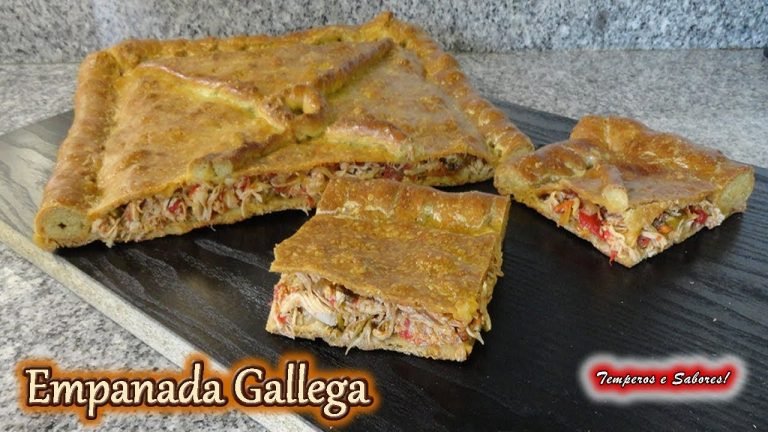 Receta de Empanada de pollo gallega fácil