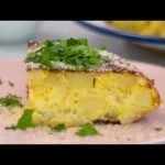 Receta de Tortilla de patata con jam&oacute;n y queso
